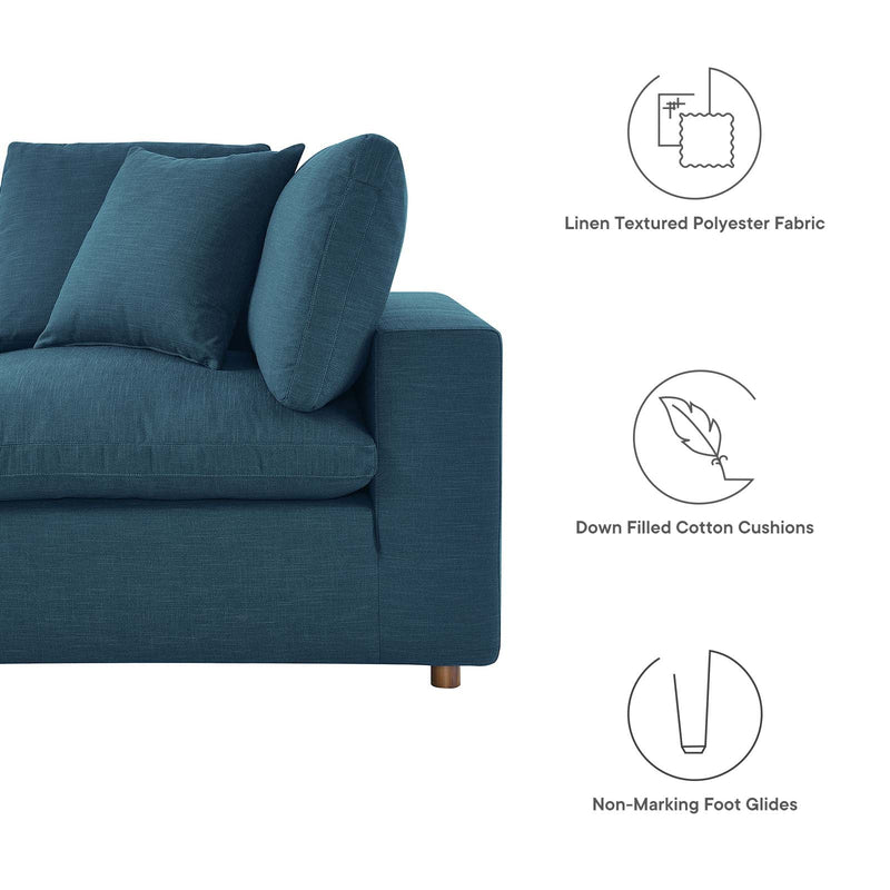 Liberty Down Filled Overstuffed 6-Piece Sectional Sofa