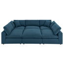 Liberty Down Filled Overstuffed 6-Piece Sectional Sofa