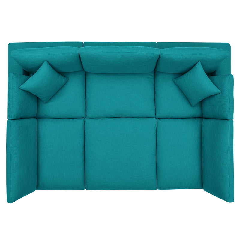 Liberty Down Filled Overstuffed 6-Piece Sectional Sofa