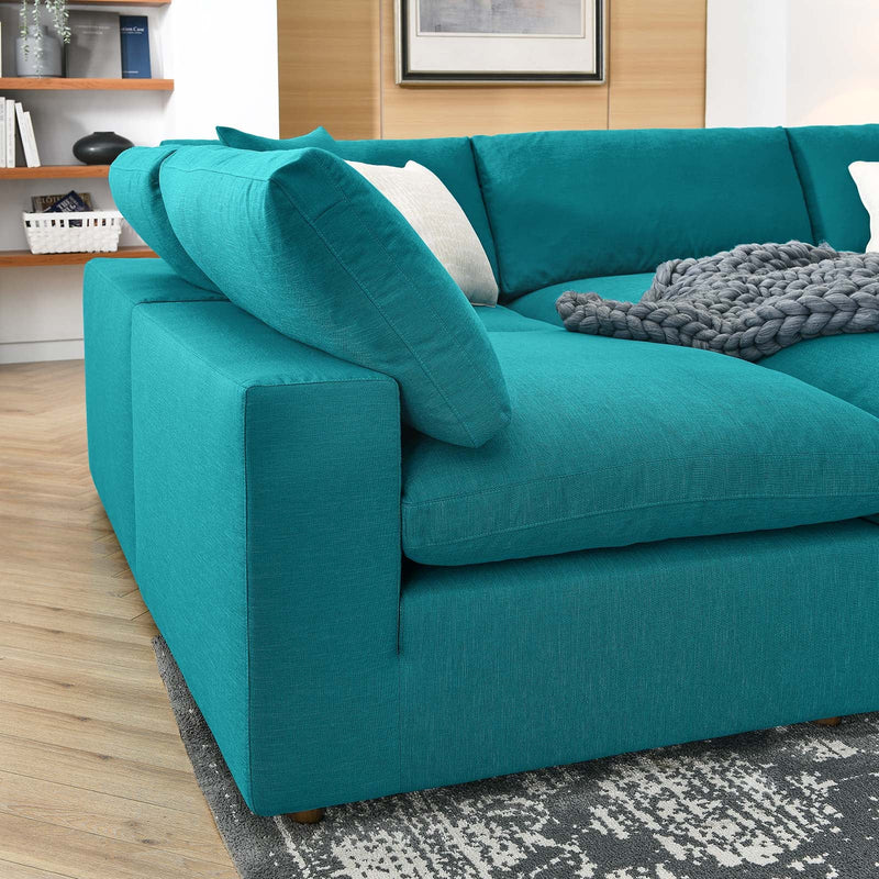 Liberty Down Filled Overstuffed 6-Piece Sectional Sofa