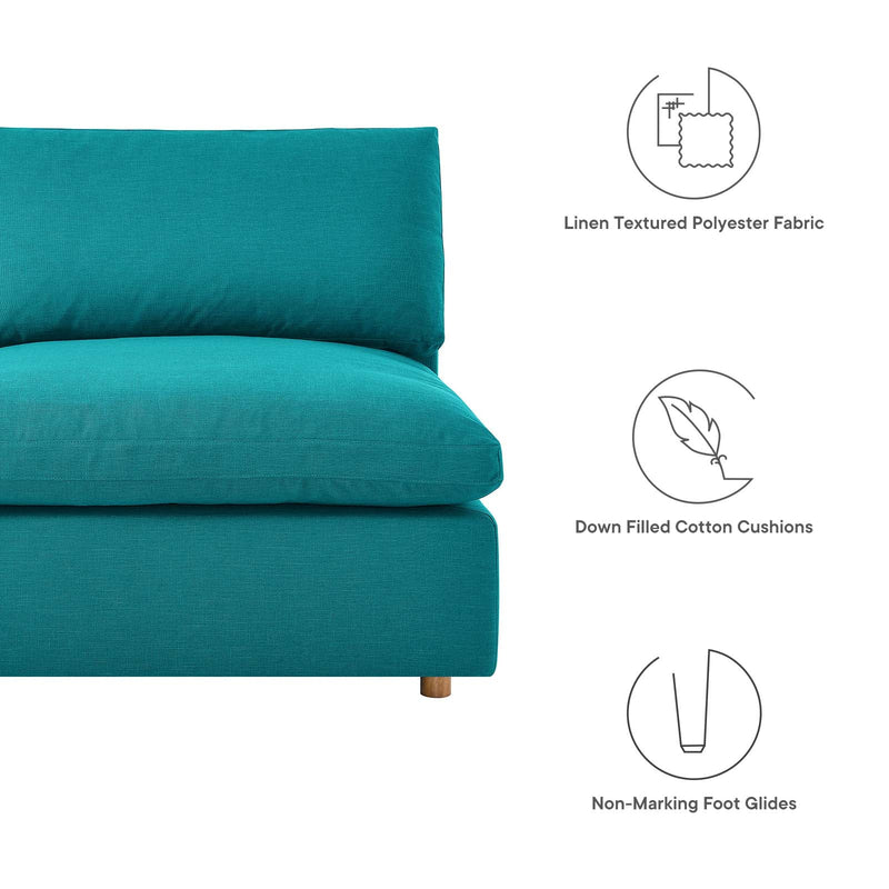 Liberty Down Filled Overstuffed 6-Piece Sectional Sofa