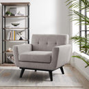 Journi Herringbone Fabric Armchair