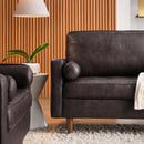 Cannon 88" TOP GRAIN Leather Sofa