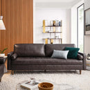 Cannon 88" TOP GRAIN Leather Sofa
