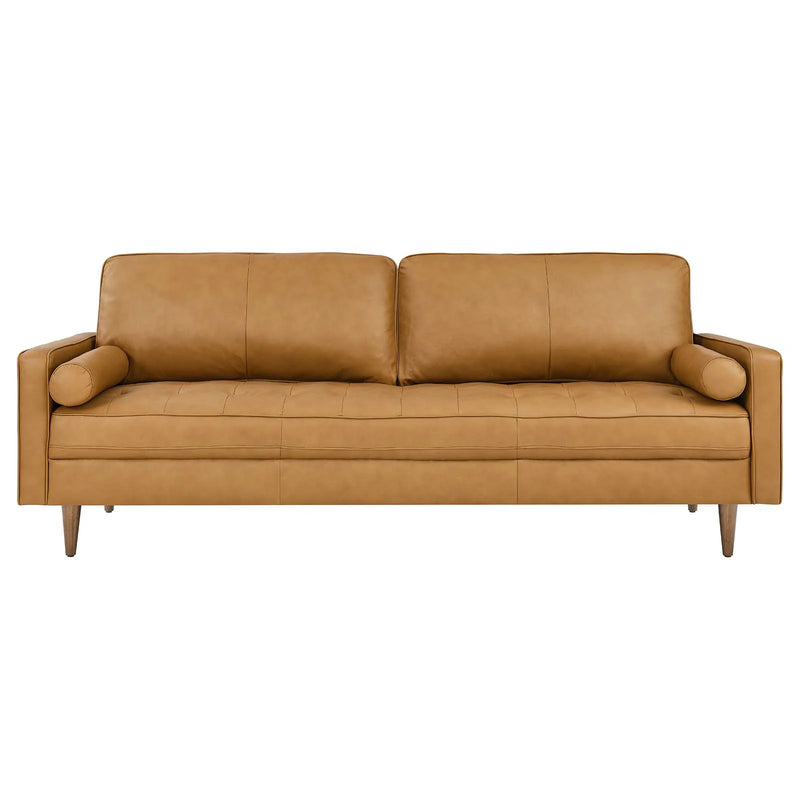 Cannon 88" TOP GRAIN Leather Sofa