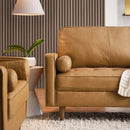 Cannon 88" TOP GRAIN Leather Sofa