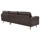Malcolm Leather Sectional Sofa