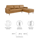 Malcolm Leather Sectional Sofa