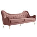 Cayden Channel Tufted Performance Velvet Sofa