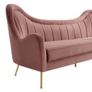 Cayden Channel Tufted Performance Velvet Sofa