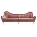 Cayden Channel Tufted Performance Velvet Sofa