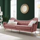 Cayden Channel Tufted Performance Velvet Sofa