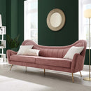 Cayden Channel Tufted Performance Velvet Sofa