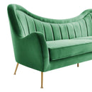 Cayden Channel Tufted Performance Velvet Sofa