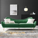 Cayden Channel Tufted Performance Velvet Sofa