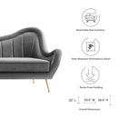 Cayden Channel Tufted Performance Velvet Sofa