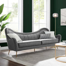 Cayden Channel Tufted Performance Velvet Sofa