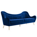 Cayden Channel Tufted Performance Velvet Sofa