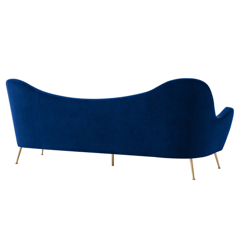 Cayden Channel Tufted Performance Velvet Sofa