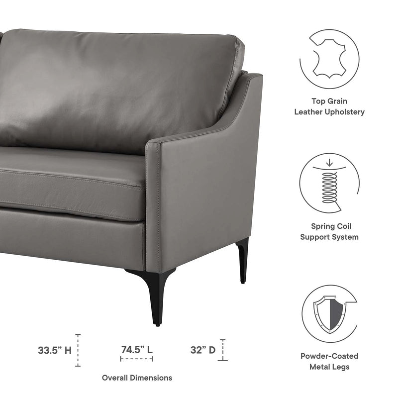Justin Leather Sofa