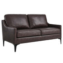 Justin Leather Loveseat