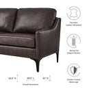 Justin Leather Loveseat