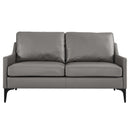 Justin Leather Loveseat