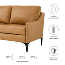 Justin Leather Loveseat