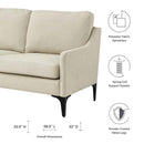 Justin Upholstered Fabric Loveseat