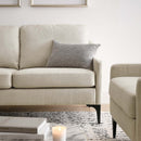 Justin Upholstered Fabric Loveseat