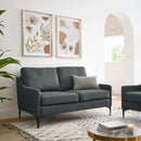 Justin Upholstered Fabric Loveseat
