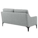 Justin Upholstered Fabric Loveseat