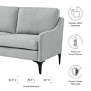 Justin Upholstered Fabric Loveseat