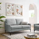 Justin Upholstered Fabric Loveseat