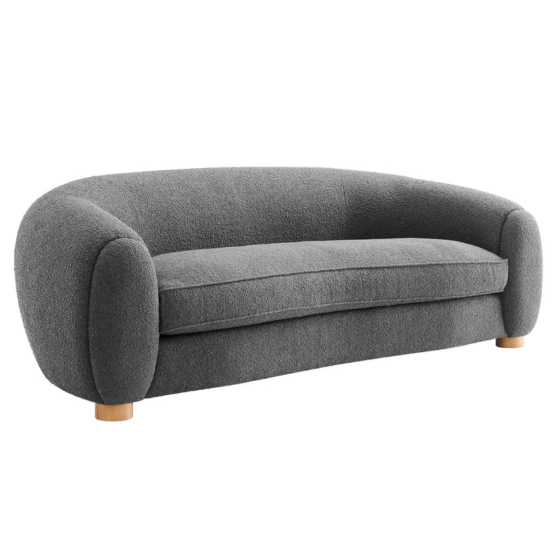Teagan Boucle Upholstered Fabric Sofa