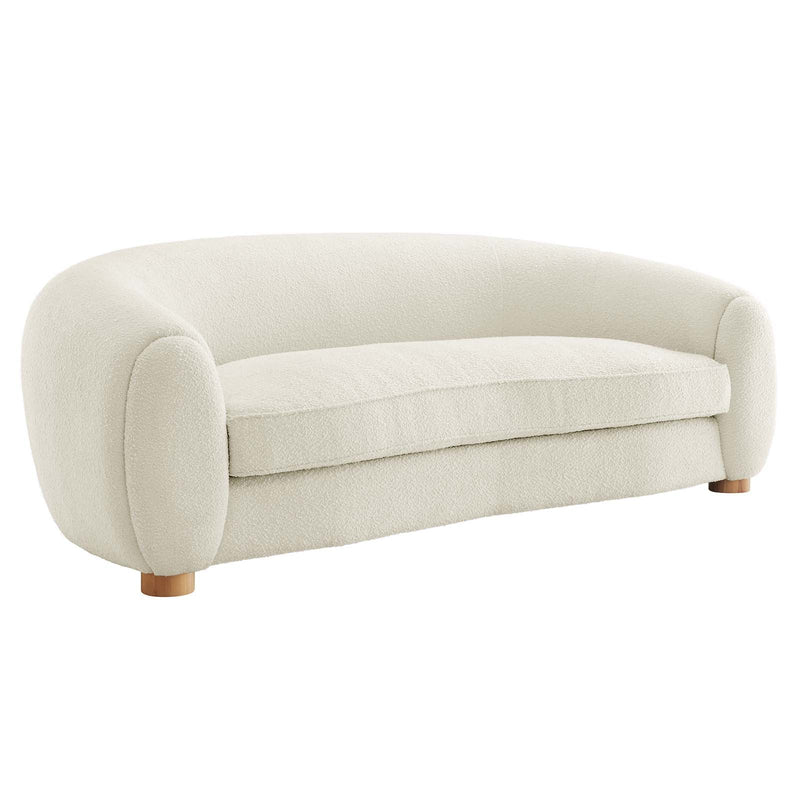 Teagan Boucle Upholstered Fabric Sofa
