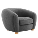 Teagan Boucle Upholstered Fabric Armchair