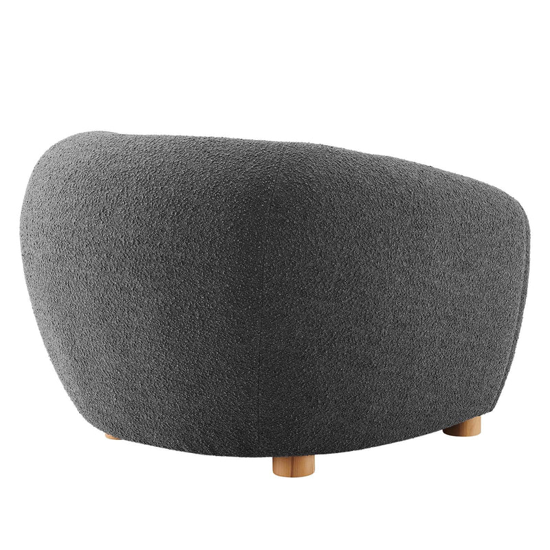 Teagan Boucle Upholstered Fabric Armchair