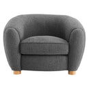 Teagan Boucle Upholstered Fabric Armchair