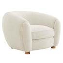 Teagan Boucle Upholstered Fabric Armchair