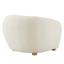 Teagan Boucle Upholstered Fabric Armchair