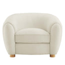 Teagan Boucle Upholstered Fabric Armchair
