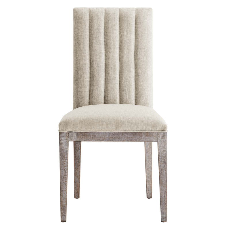 Sophie French Vintage Tufted Fabric Dining Side Chairs Set of 2