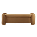 Scarlet Upholstered Performance Velvet Bench