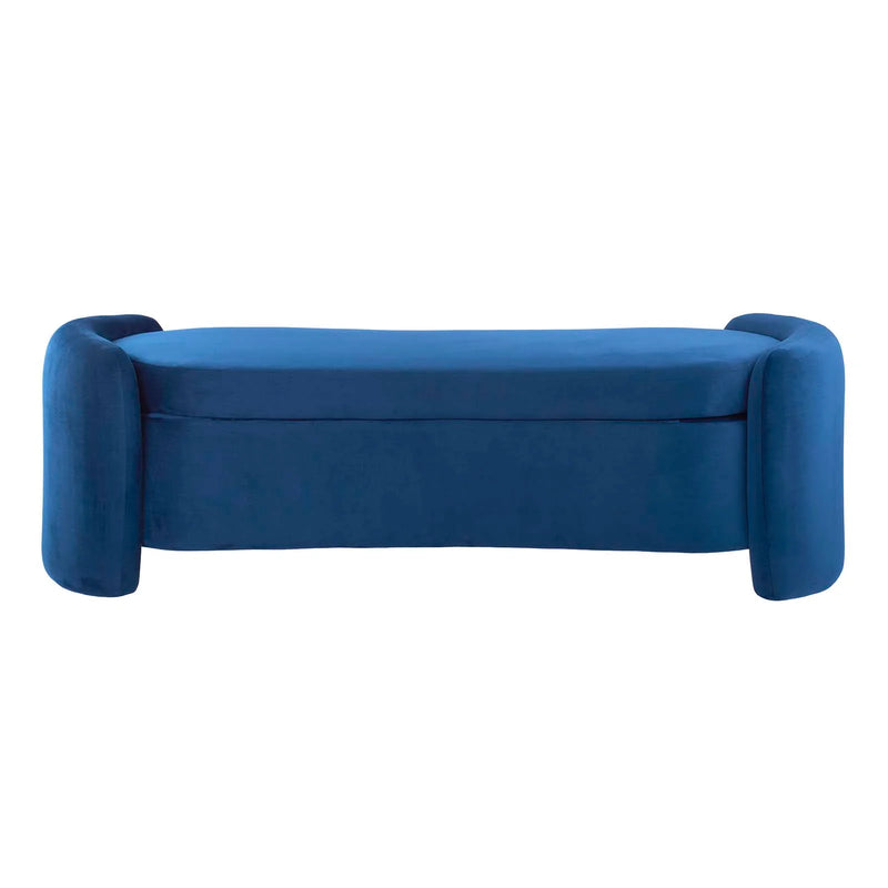 Scarlet Upholstered Performance Velvet Bench