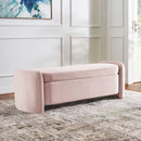 Scarlet Upholstered Performance Velvet Bench
