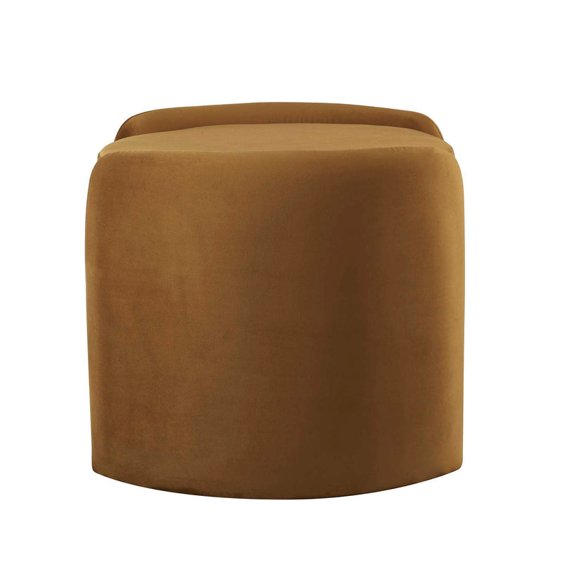 Scarlet Upholstered Performance Velvet Ottoman