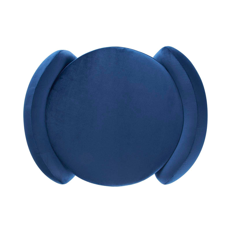 Scarlet Upholstered Performance Velvet Ottoman