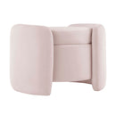 Scarlet Upholstered Performance Velvet Ottoman