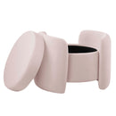 Scarlet Upholstered Performance Velvet Ottoman